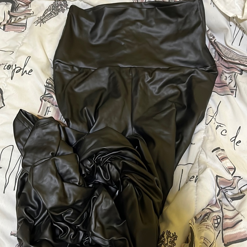 Stacked Leather pants